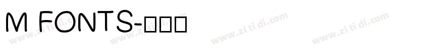 M FONTS字体转换